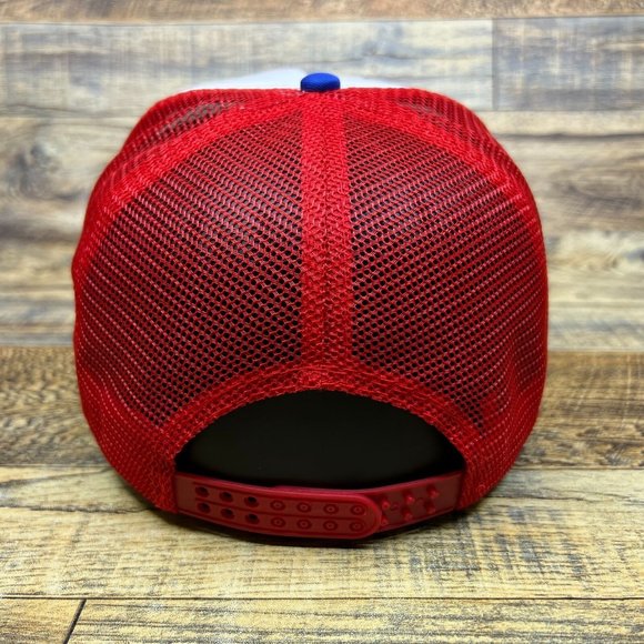 Dubble Bubble Mens Trucker Hat Red Snapback 1950s Logo Retro Baseball Cap - Picture 4 of 7